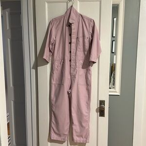 Jumpsuit.  Cotton pink.  GAP